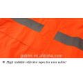 Polyester-wasserdichte Arbeitskleidung-hohe Sicht reflektierender Regen-Mantel-orange hallo Vis-Sicherheits-Jacke Regenanzug